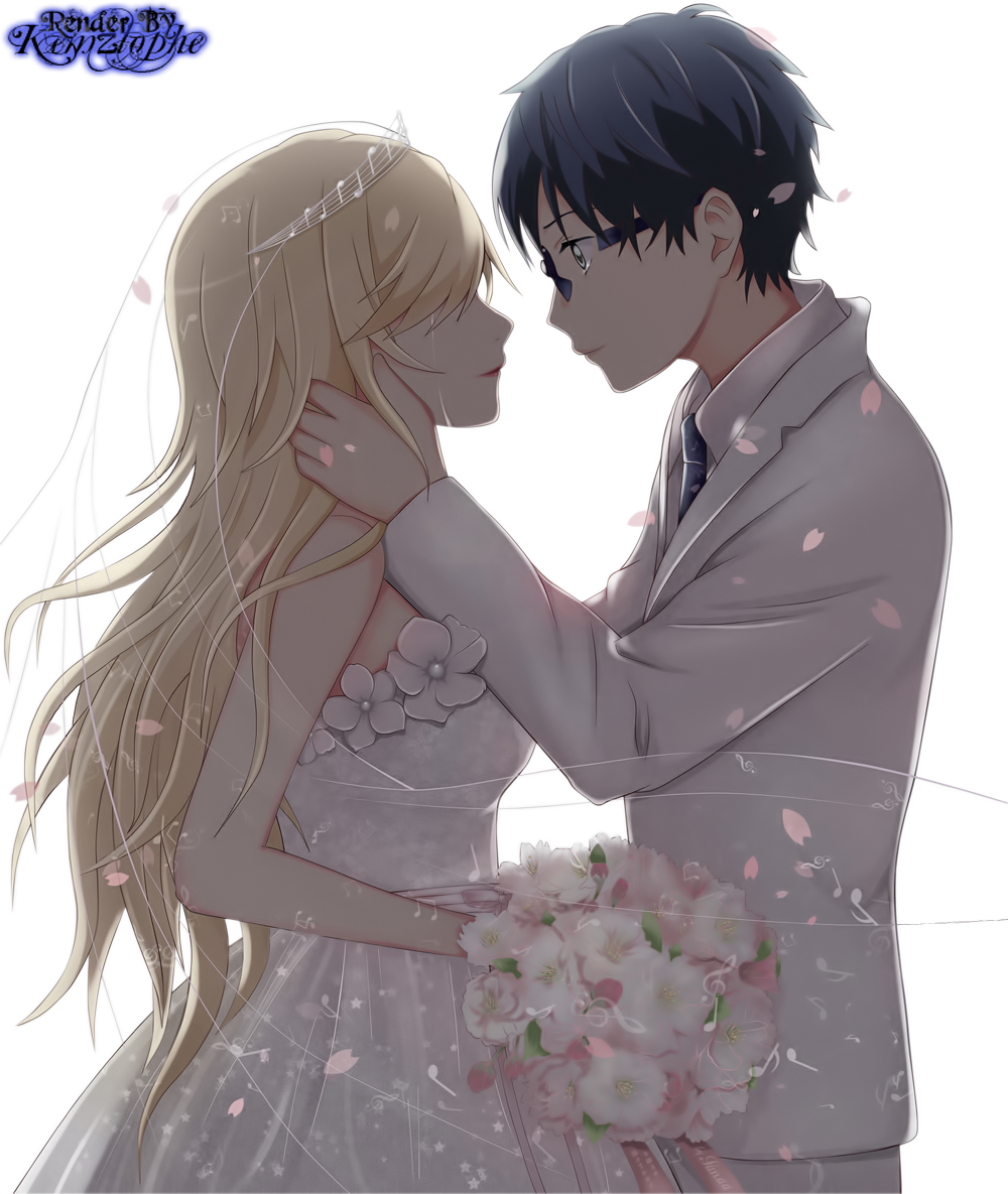 Shigatsu wa Kimi no Uso) Arima Kousei and Kaori by mochkholik25 on  DeviantArt