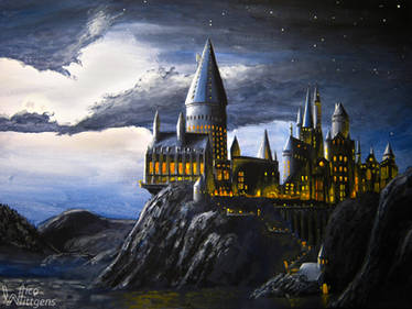 Hogwarts at night