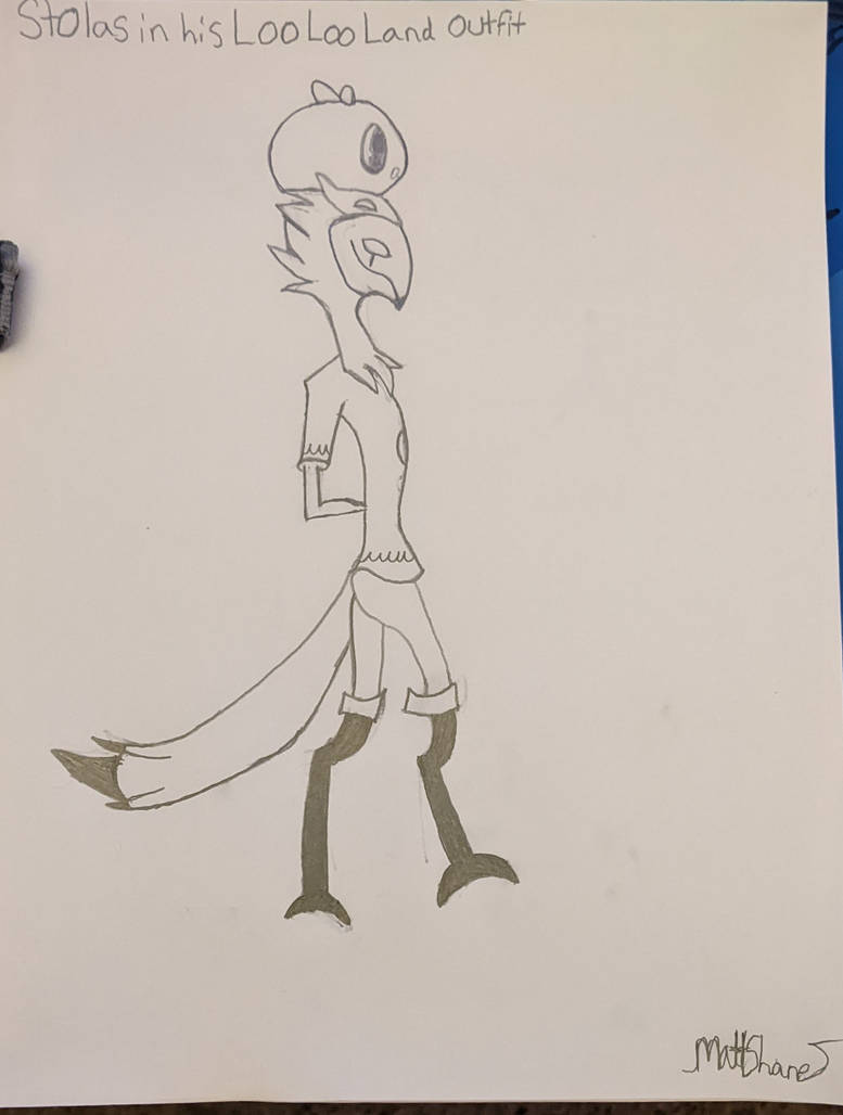 I did a Stolas drawing from Helluva Boss by MattShane on DeviantArt