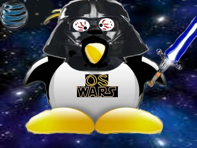 Evil Tux InVader- 'OS Wars' by TazQ00 on DeviantArt