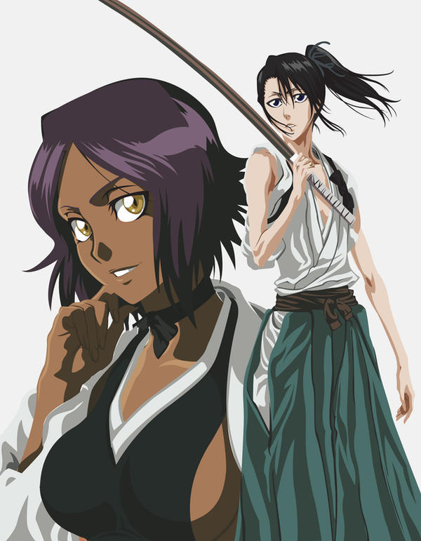 Yoruichi and Byakuya-bo