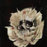 Skull Flower (acrylic painting) 