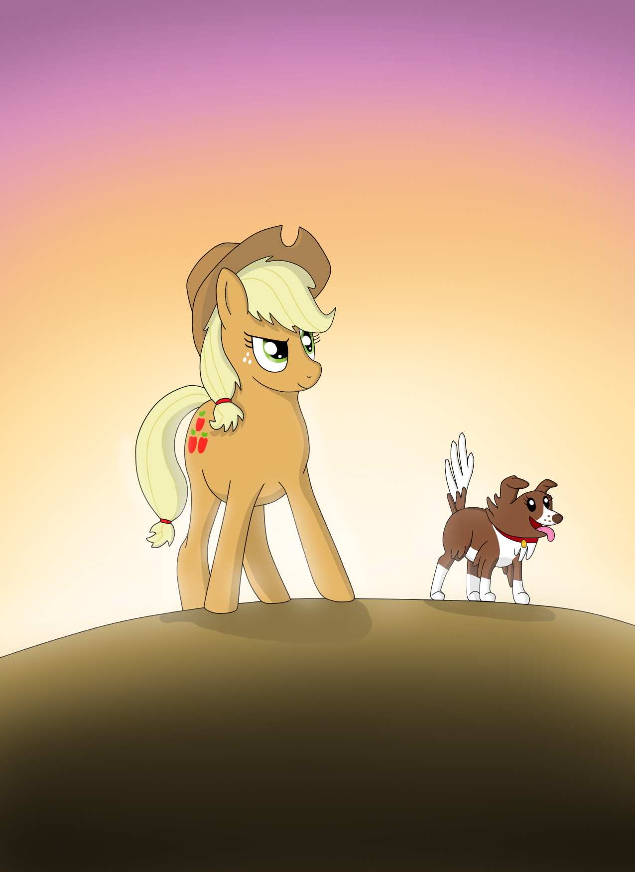 Applejack and Winona