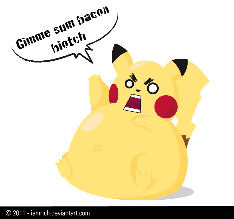 Fat Pikachu by iAmRich on DeviantArt