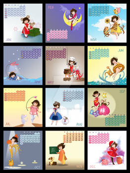 Zodiac of Vietnam calendar 2010