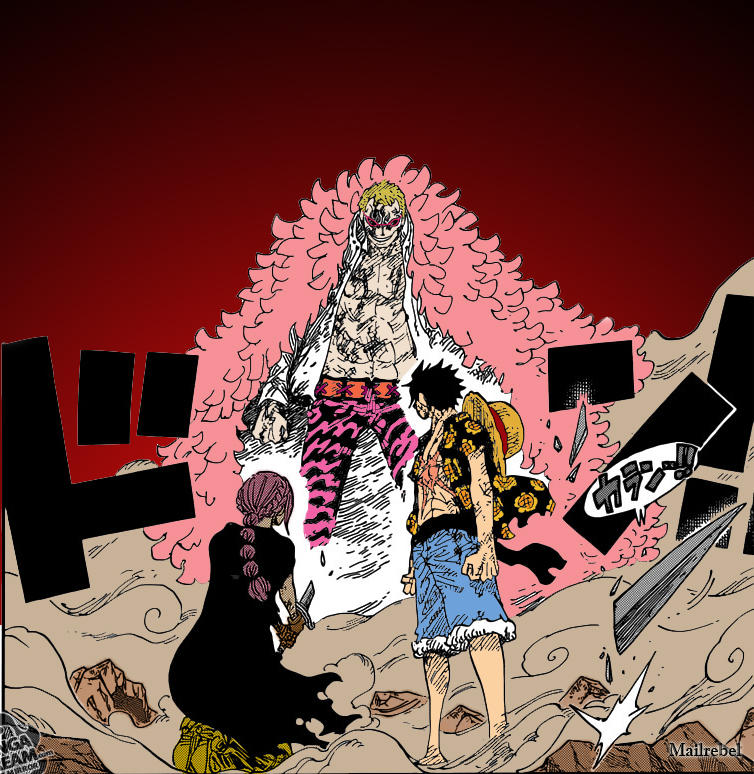 One Piece Chapter 790 Luffy Vs Doflamingo Color By Mailrebel On Deviantart One Piece Chapter 790 Luffy Vs Doflamingo Color By Mailrebel On Deviantart