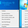 Windows 7 taskbar context menu on Windows 10 + DL