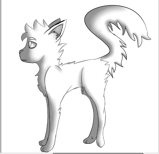 Cat Without Color With Colorless Cat by Kittythebestkitty on DeviantArt