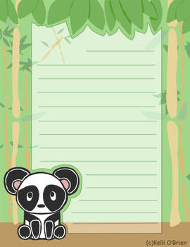 Stationery-bamboo panda