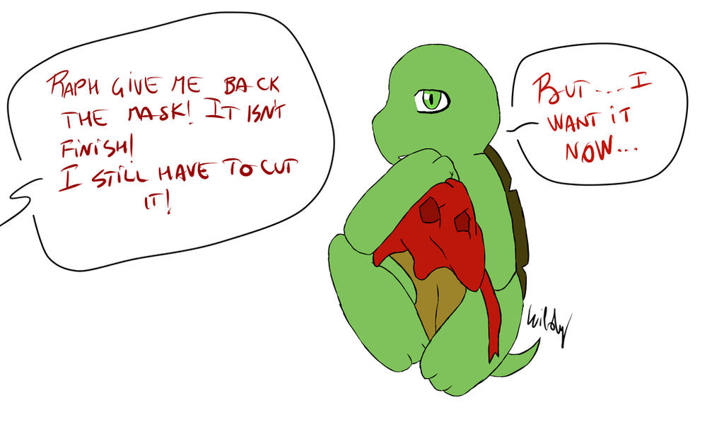 little raph and new mask