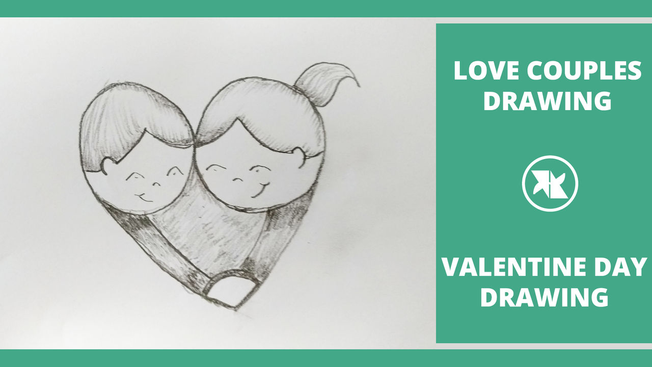 How To Draw Valentines Day Romantic Couple Drawing // Pencil Sketching in  2023