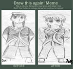 Draw This Again Meme- Girl With Plaits by Fran48