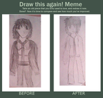 Improvement meme Girl with messy hair by Fran48