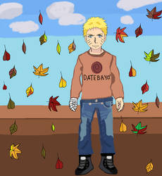 Naruto In Blue Jeans And Sweatshirt +Combat Boots