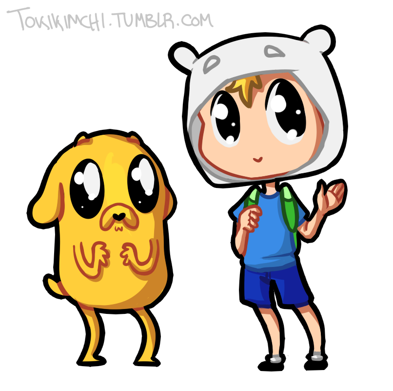 Chibi Finn and Jake