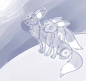 Request - Moonlit Umbreon by SnowKuki