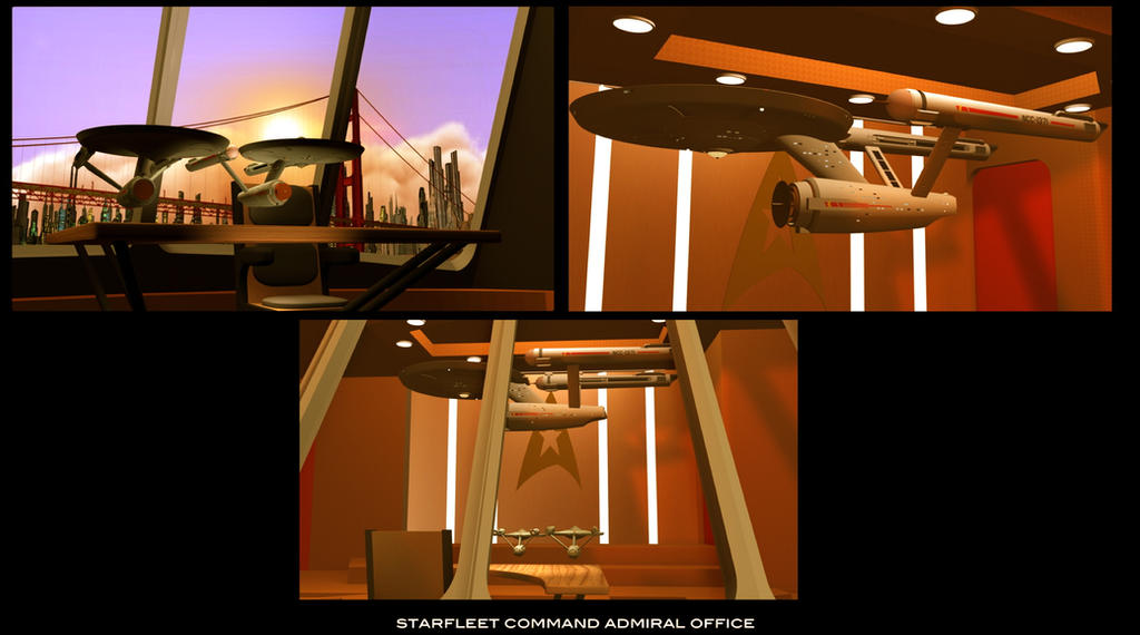 STARFLEET ADMIRAL OFFICE by PUFFINSTUDIOS on DeviantArt