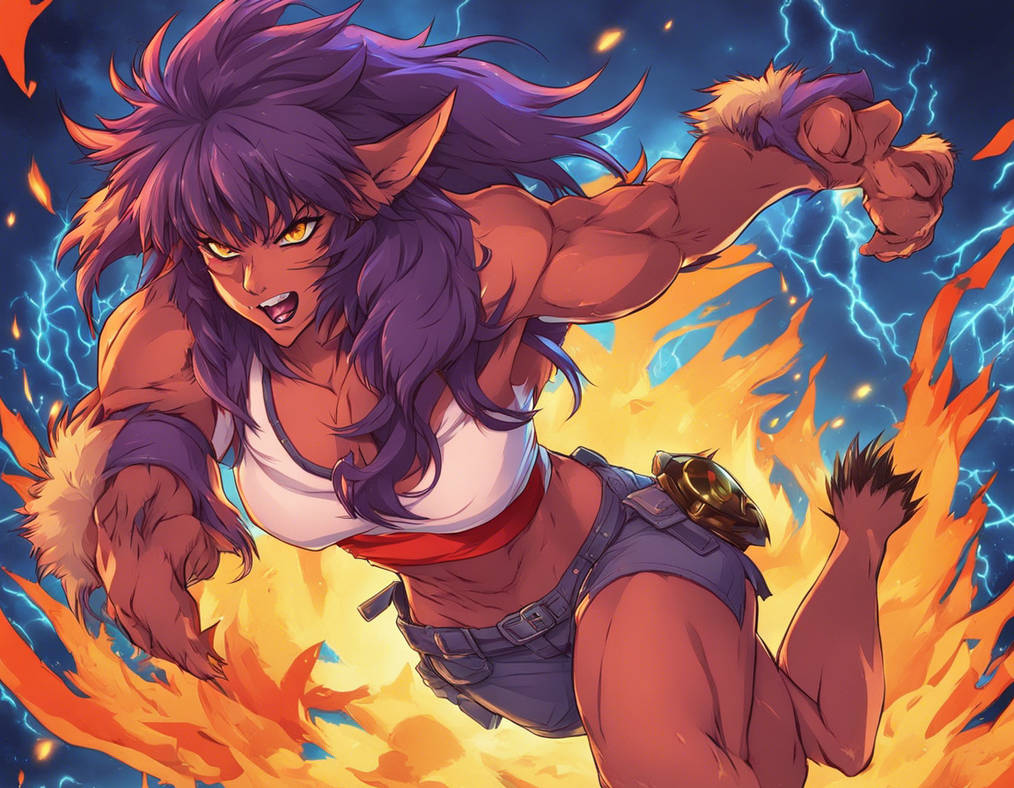 Muscular Female Werewolf