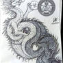 Yin Yang dragon tattoo design