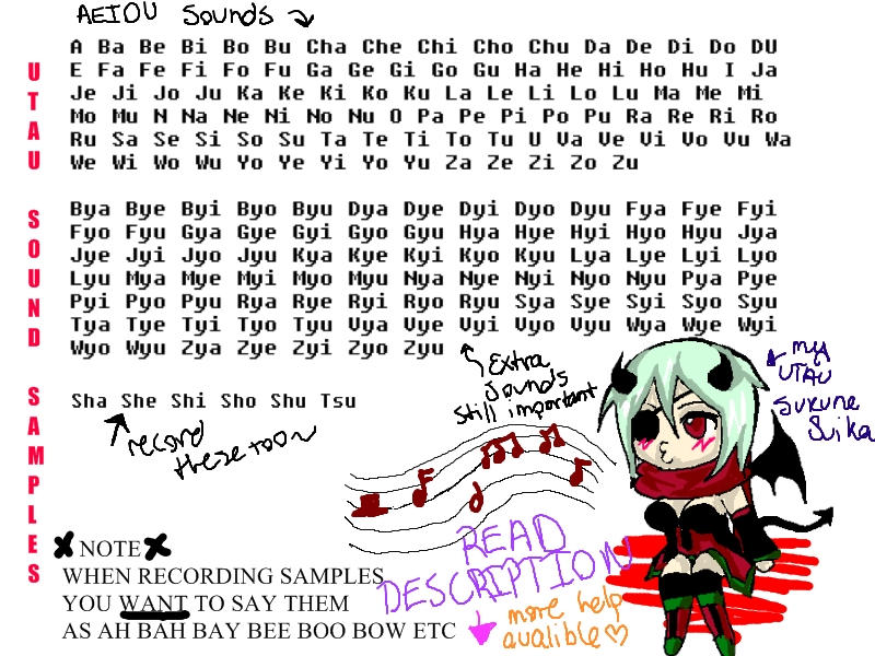 Utau Sound samples an Tutorial by XxRitsukaxAoyagixX on DeviantArt