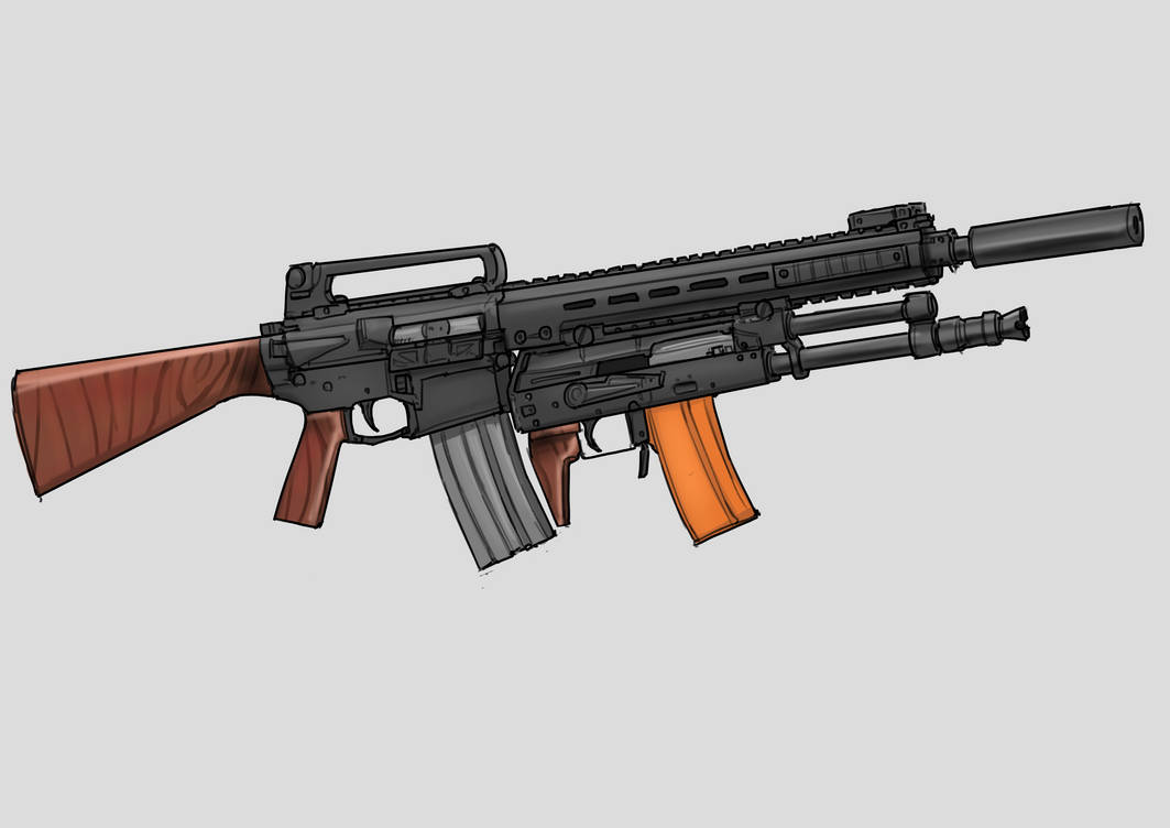 Cursed Rifle Builds underbarrel Ak - cursed gun by TheSmilingStone on DeviantArt