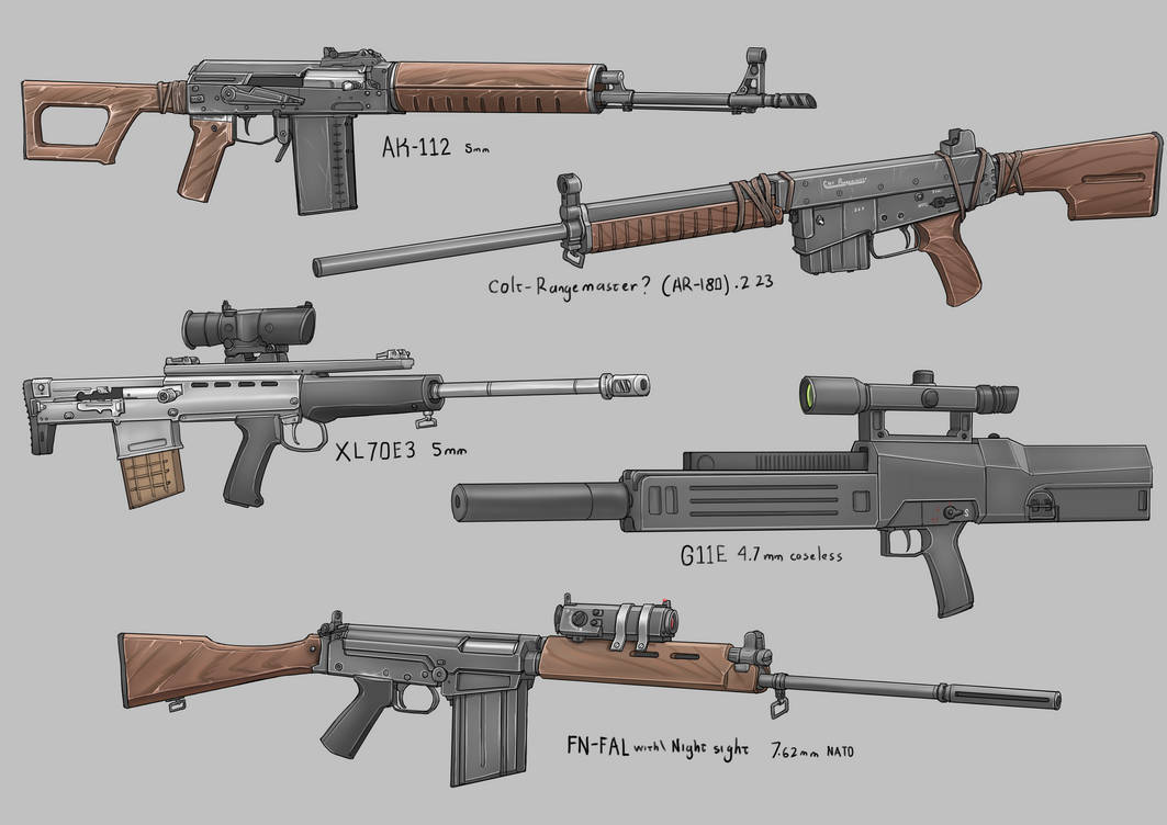 Classic Fallout Rifles by TheSmilingStone on DeviantArt