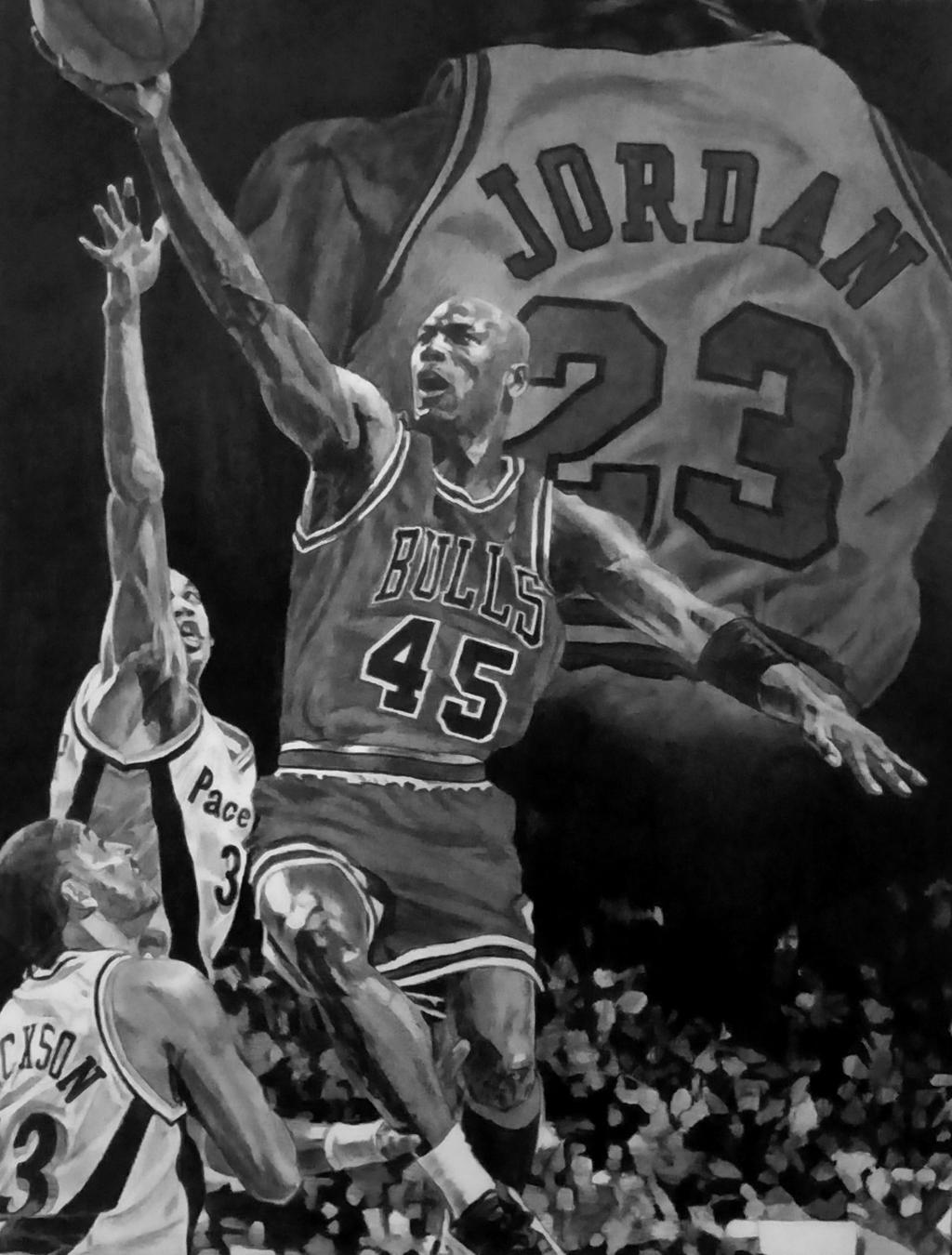 Michael Jordan pencil drawing by RobbScottdrawings on DeviantArt
