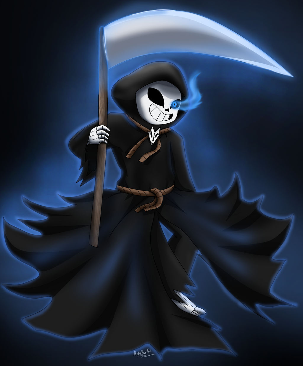 Reaper Sans (Grim) Ref by SylvellaArt on DeviantArt