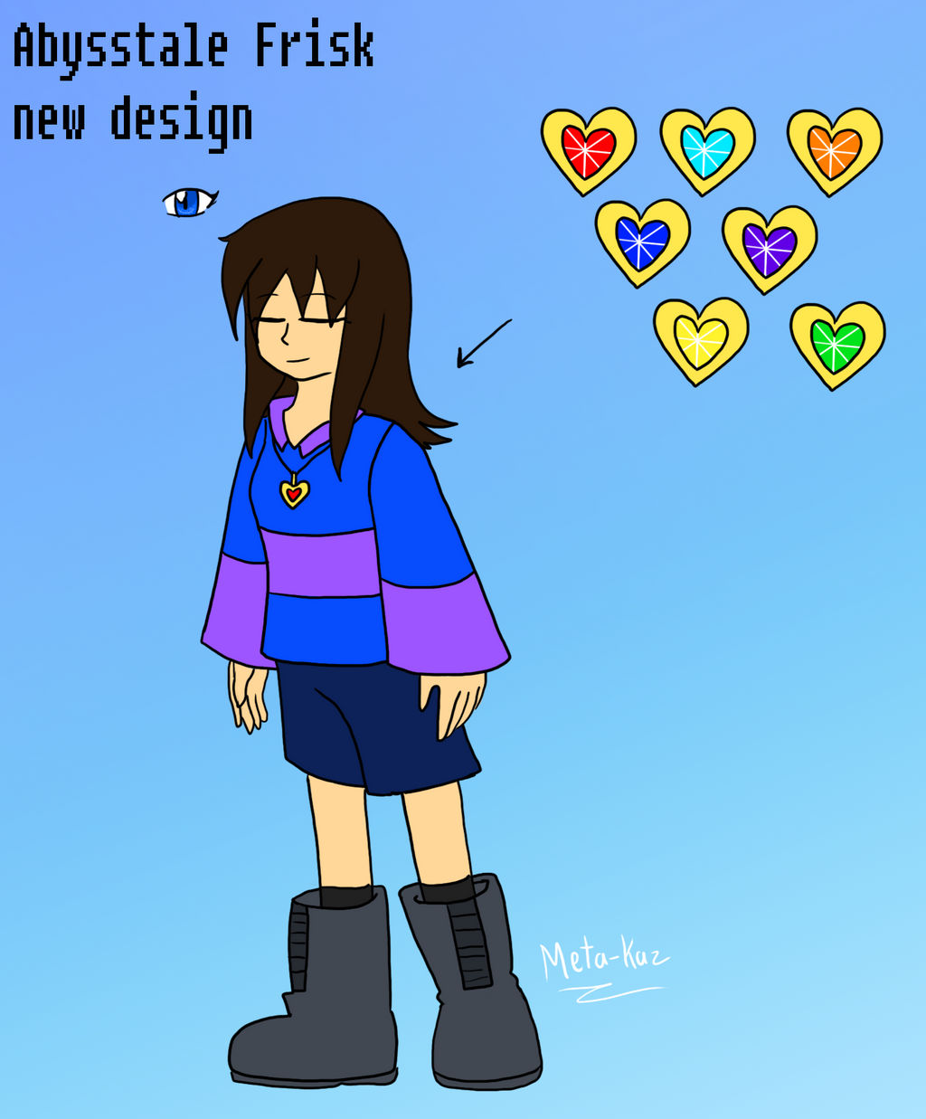 Abyss Frisk redesign 2017 by Meta-Kaz on DeviantArt