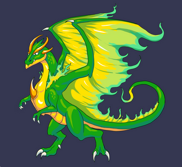 Green Fire Dragon