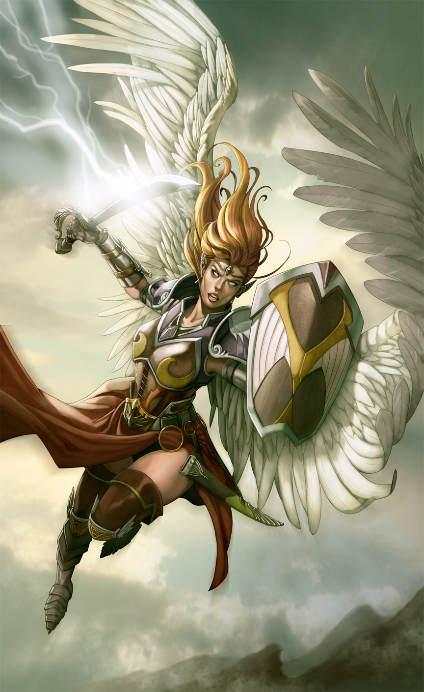 Springtime Warrior Angel Angel Warrior