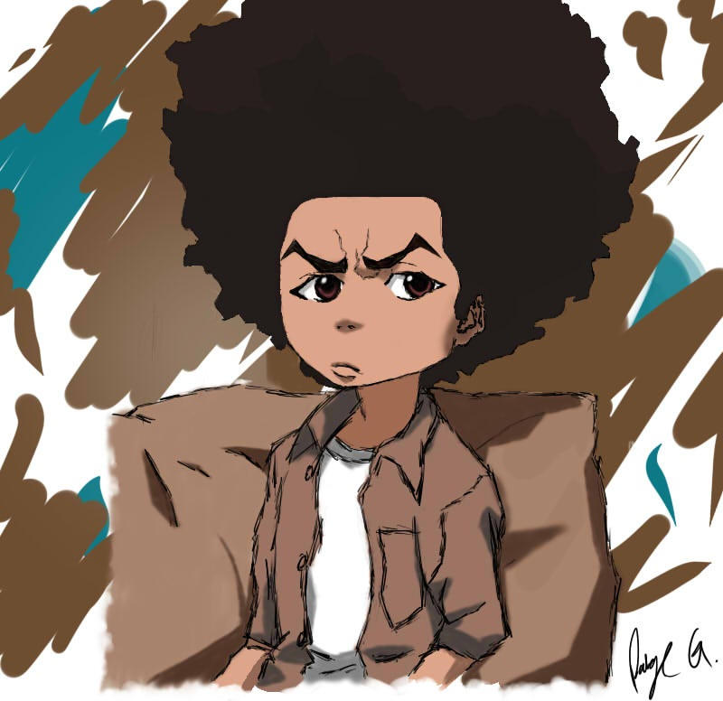 The Boondocks Huey Freeman By PaigegameART On DeviantArt the-boondocks-huey-freeman-by-paigegameart-on-deviantart