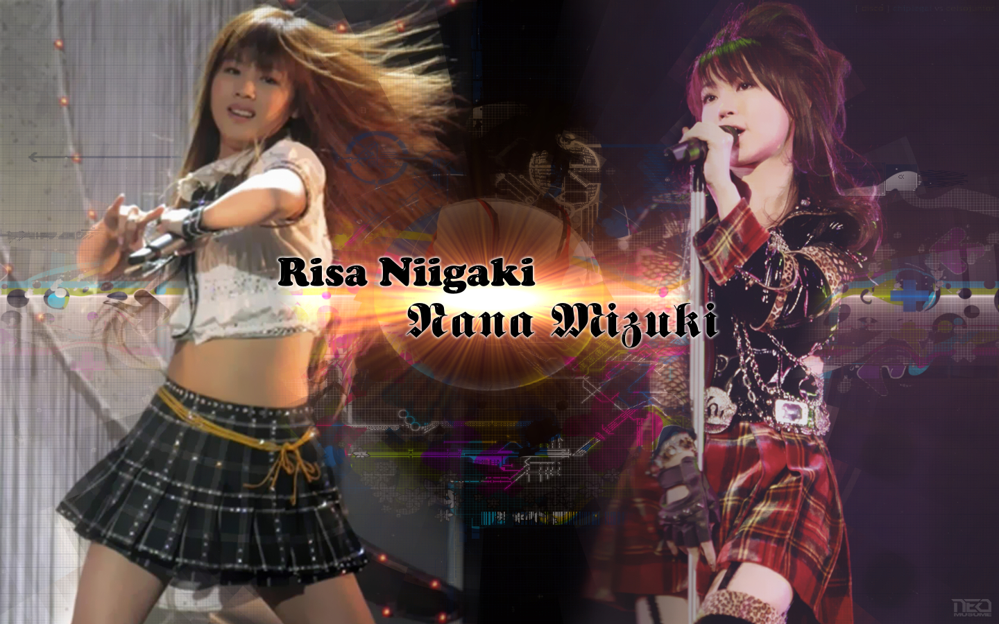 Risa Niigaki and Nana Mizuki