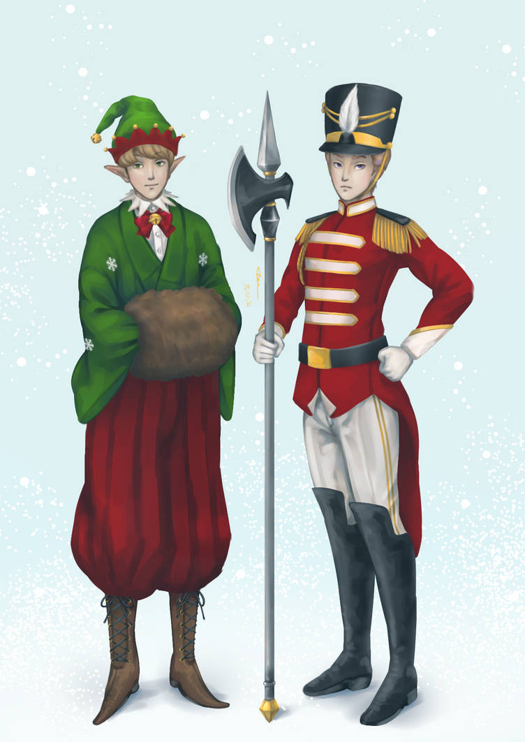 The elf and his guard by neneakaaka on DeviantArt