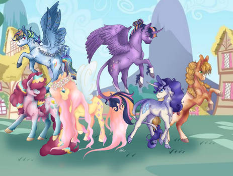 Mane 6 in My Style Redesign