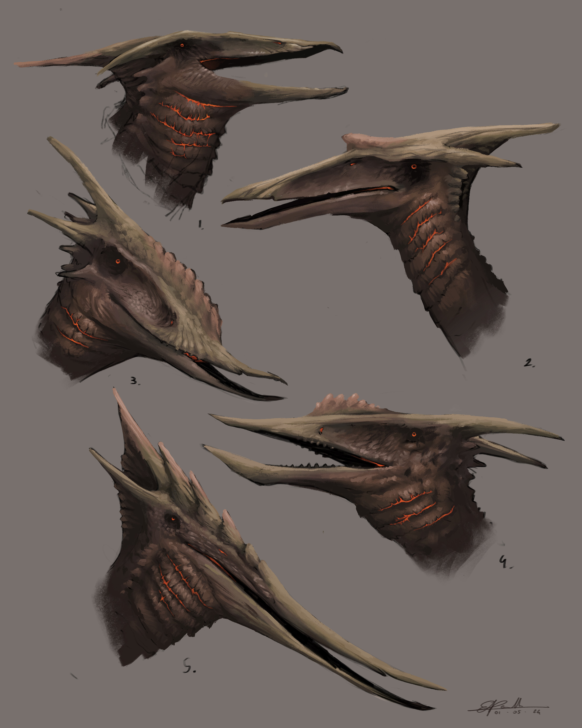 Rodan concept art by eporcelliart on DeviantArt