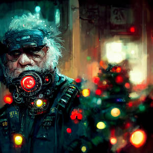 Cyberpunk Santa