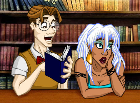 Disney High: Milo and Kida by vertiklychalingd