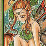 Pumpkin Fairy Halloween ACEO