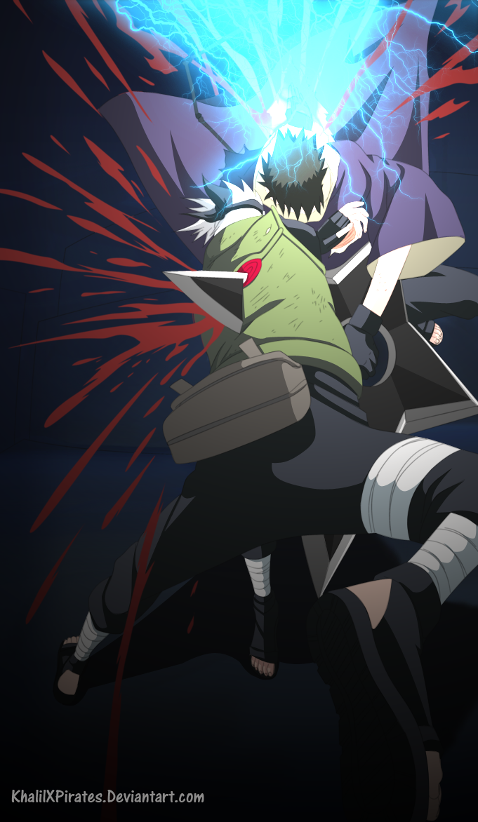 Kakashi vs Obito by w35l3y on DeviantArt