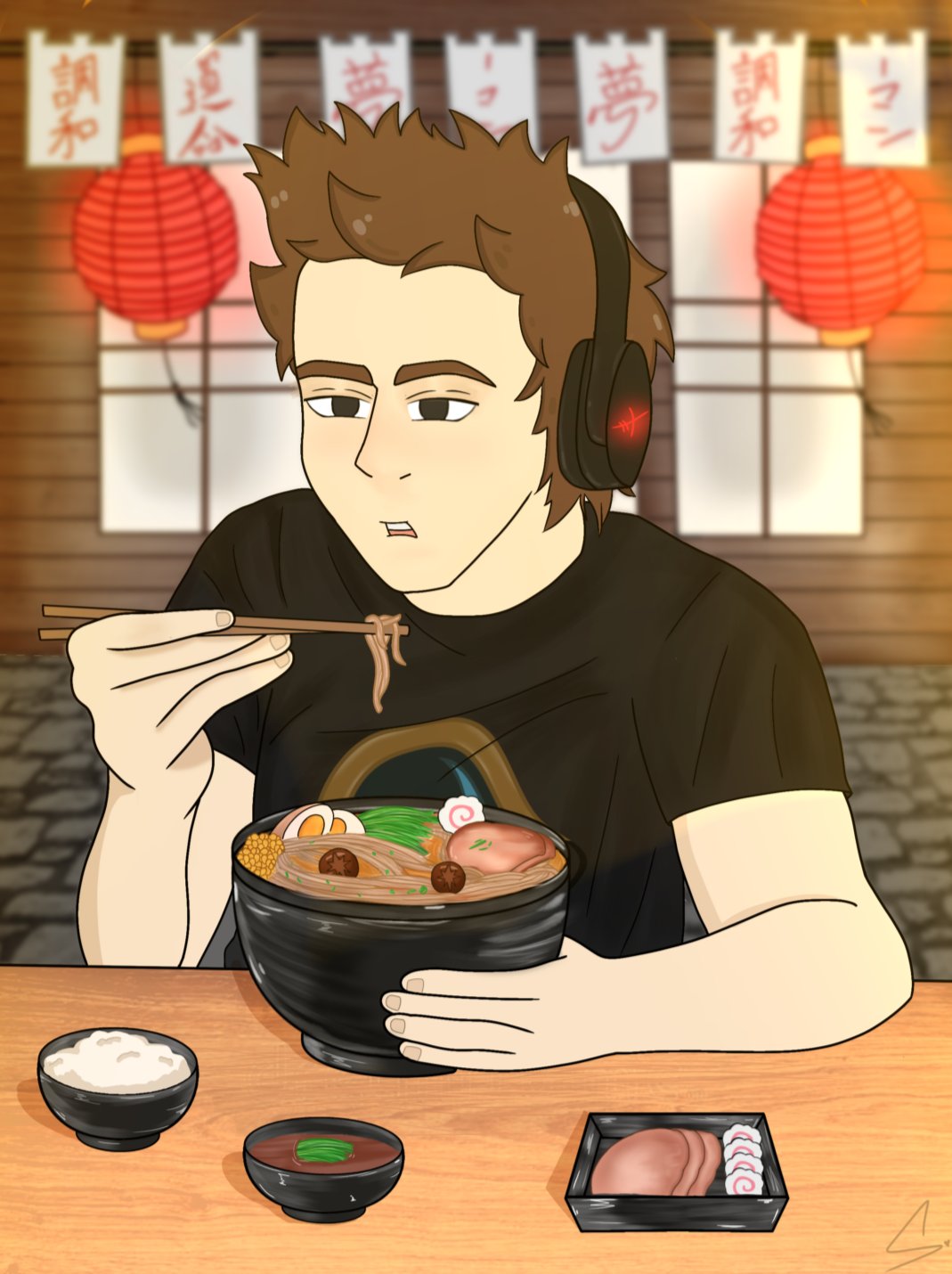 Boy Raman Anime boy eating Ramen by Wynns9 on DeviantArt