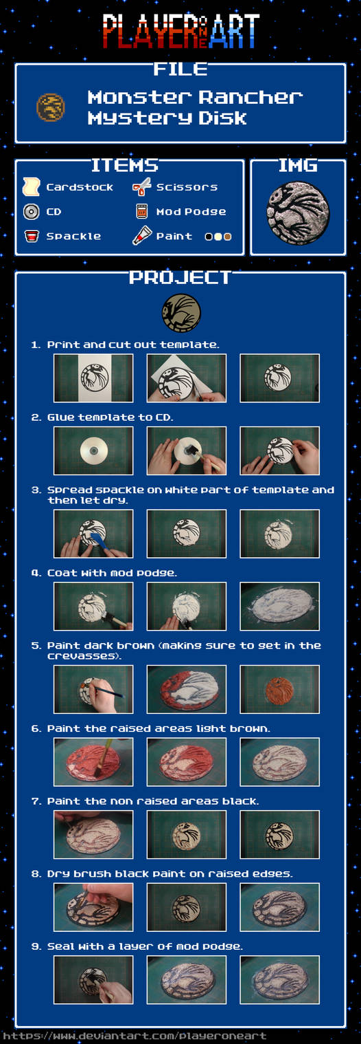 P1A - Monster Rancher Mystery Disk Tutorial by PlayerOneArt on DeviantArt