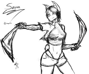 Sara Dragons twins - Sketch