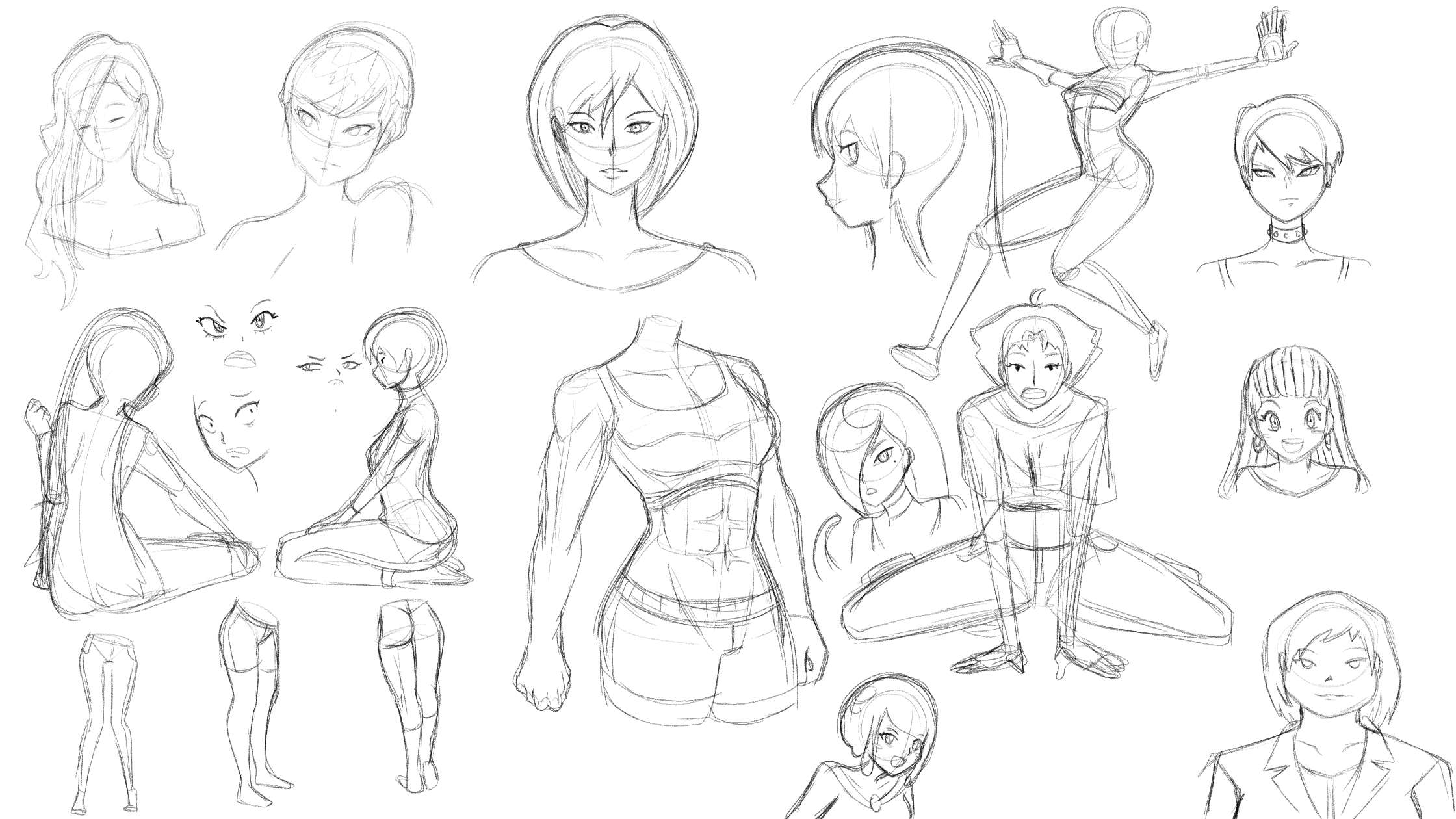 Ladies Sketches by DB-Palette on DeviantArt