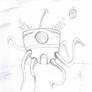 Flying Cthulhu Robot Monster