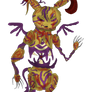 Springtrap in demonic form without background
