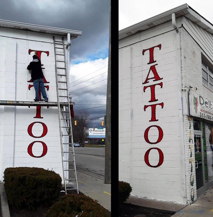 TATTOO Lettering at Delta 9 Tattoo Co. by kriminalrx on DeviantArt