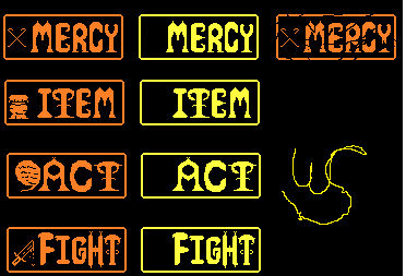 Undertale Battle Buttons V1 by Wubbysalmon on DeviantArt