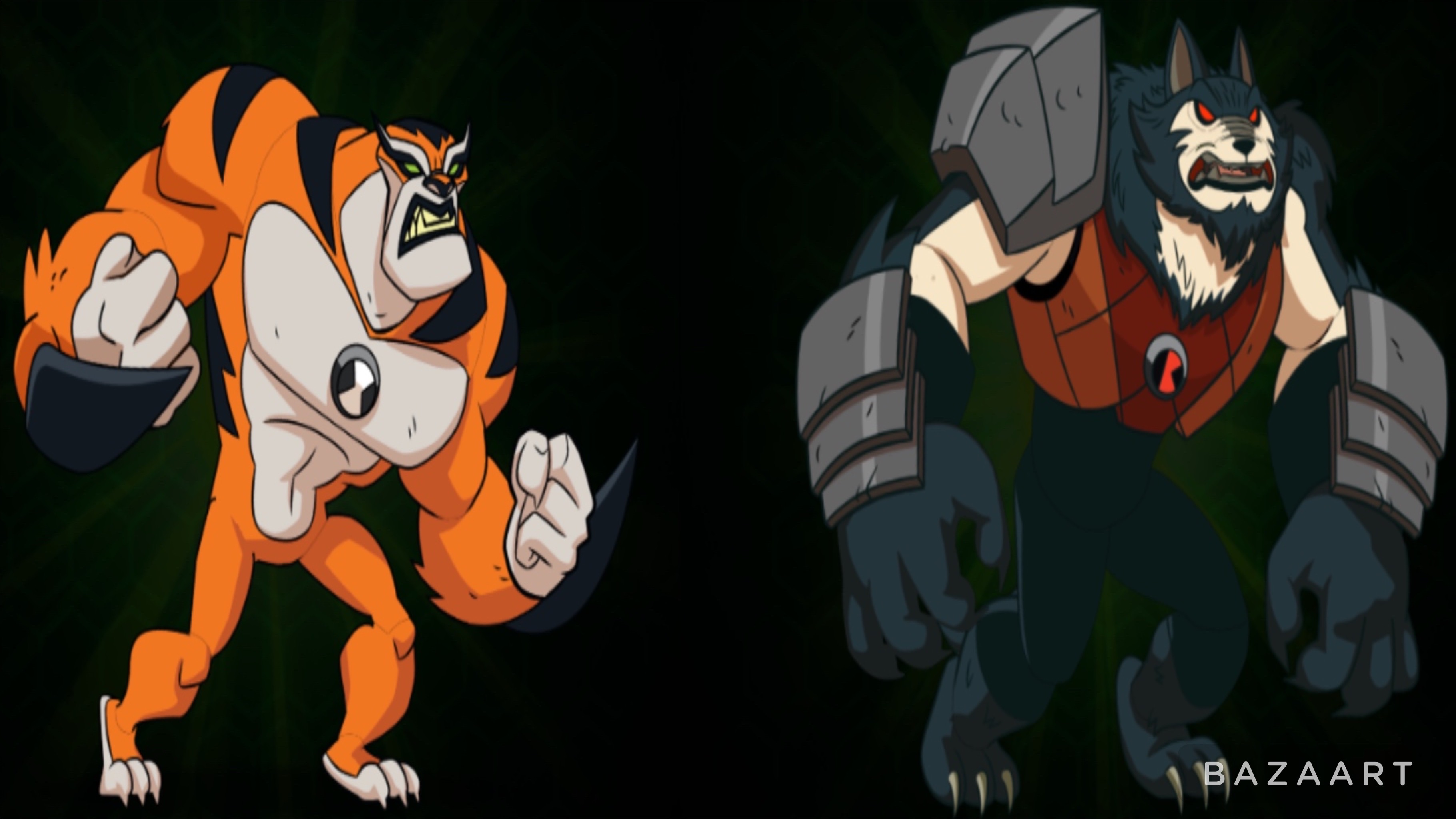 Ben 10 Rath Muscle Ben 10 Heroes Rath And Bashmouth by Alexmuroben10fan on DeviantArt