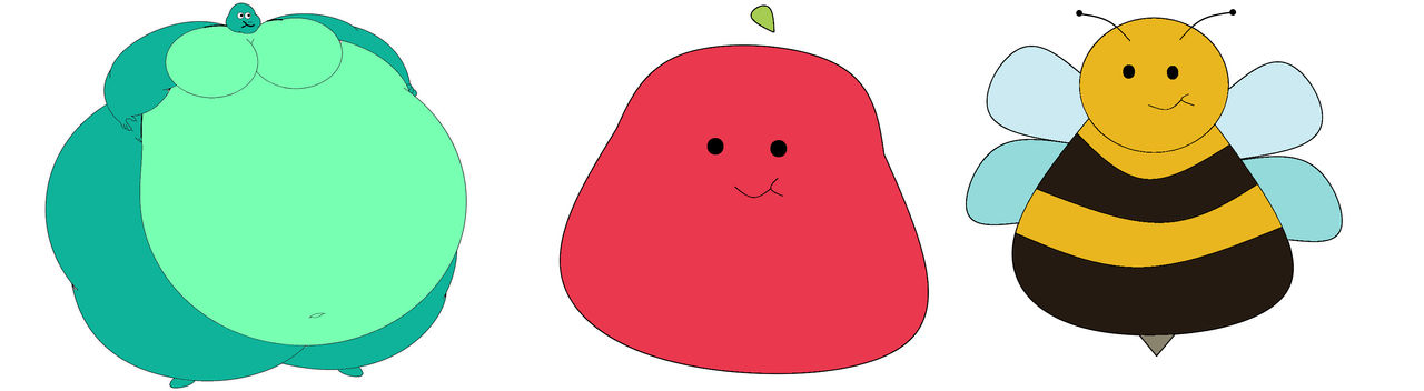 Fat ABC mascots by Kevinis29 on DeviantArt